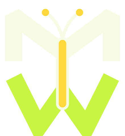 Mow Worries butterfly mark